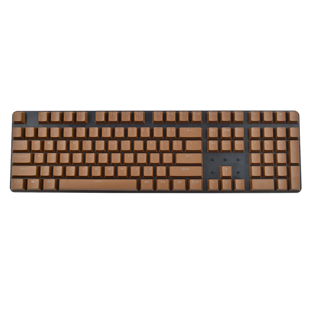 104pcs ABS Universal Mechanical Keyboard Keycaps Ergonomic Blank Keycaps For Cherry MX Keyboard Replacement Backlit Key Cap