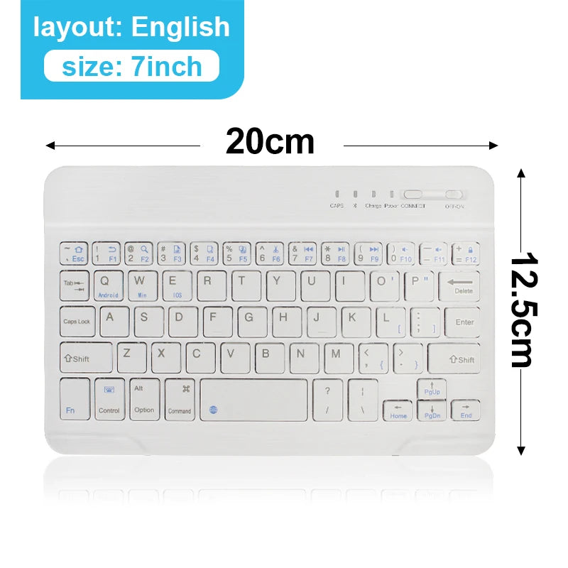 Bluetooth Wireless Keyboard Mini Keyboard For MacBook iPad 2.4G Rechargeable Gaming Receiver For Android iOS Windows