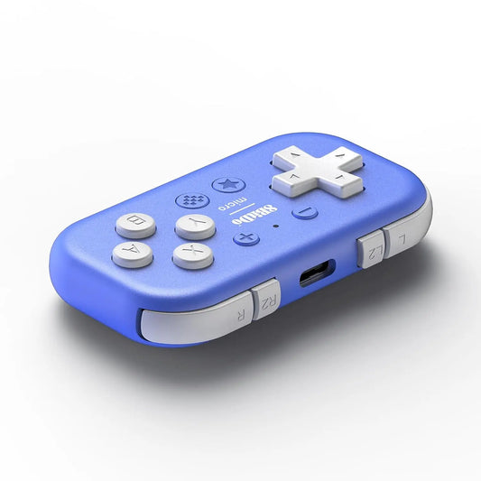 8Bitdo Micro Bluetooth Gamepad Pocket-sized Mini Game Controller for Switch, Android, and Raspberry Pi, Supports Keyboard Mode
