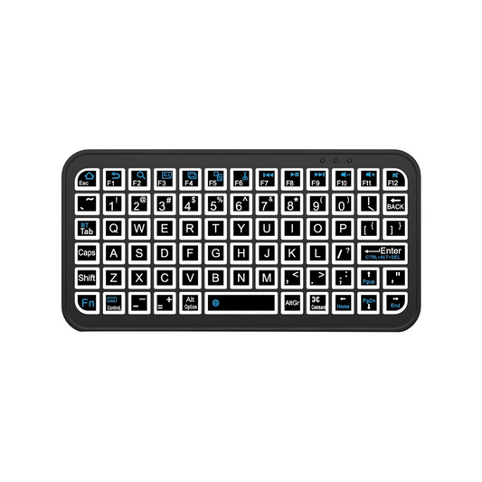 CCDD Mini Wireless Bluetooth 5.2 Keyboard 5inch Keycups 7 Color Backlit Keyboard Rechargeable Keyboard for PC Android TV Box