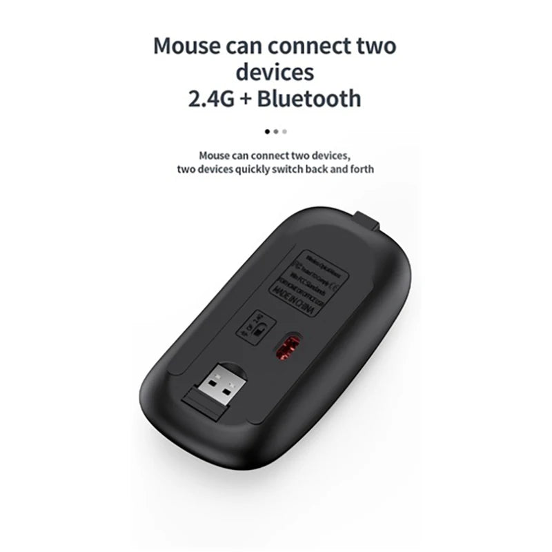 Bluetooth Wireless Keyboard and Mouse Three-mode Full-size Bluetooth Keyboard Mouse Set Multi-Device Rechargeable Keyboard Set