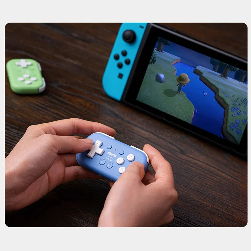 8BitDo Micro Bluetooth Gamepad Mini Controller Support For Nintendo Switch/Android/Raspberry Pi/iOS/Win10/11 And Keyboard Mode